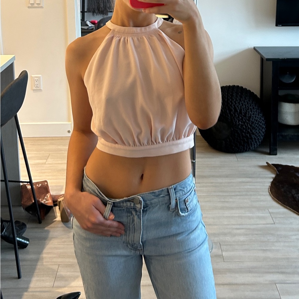 Aritzia Baby Pink Blouse